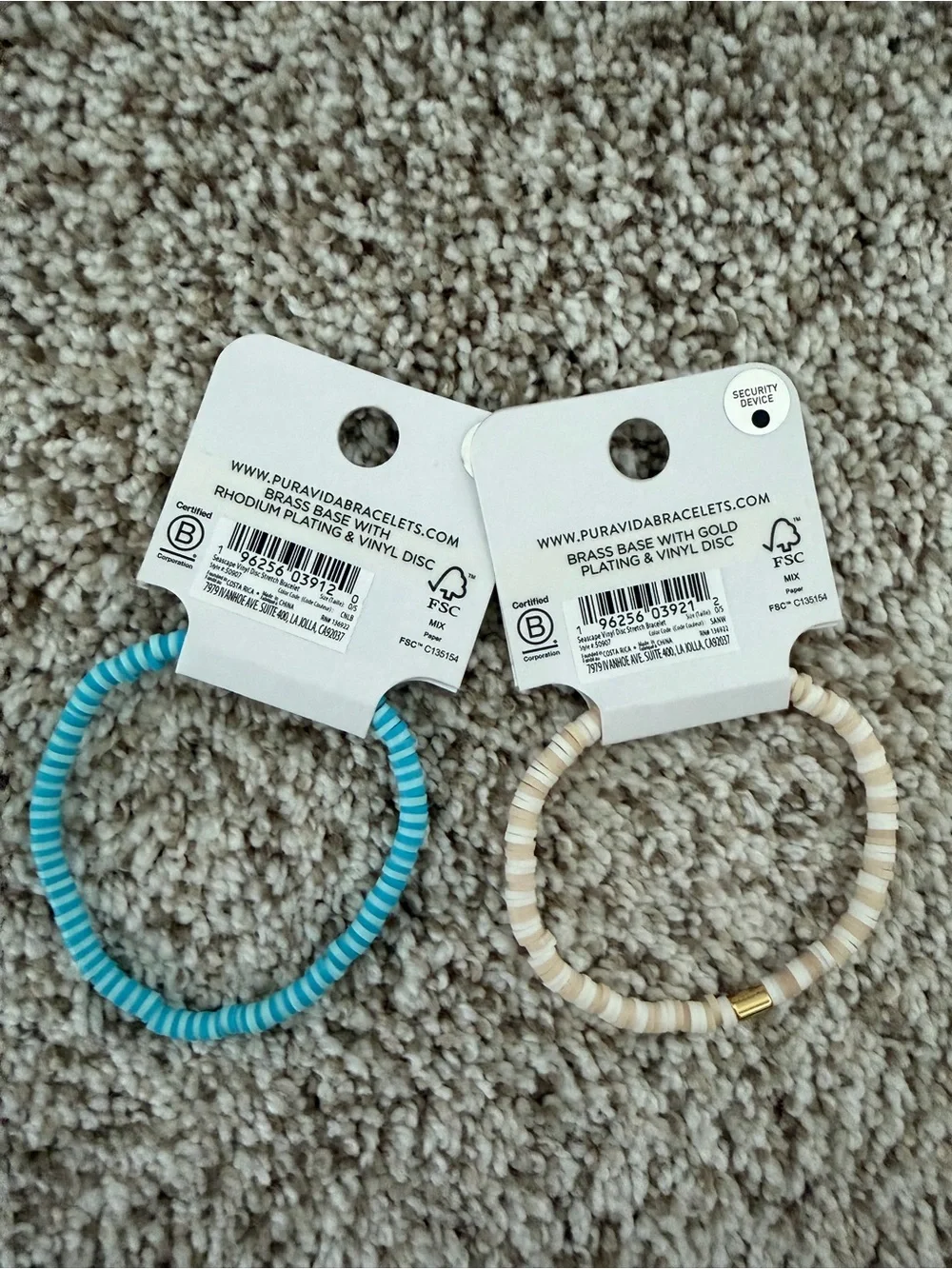 Pura Vida Bracelet Set of 2 – Blue & Neutral NWT